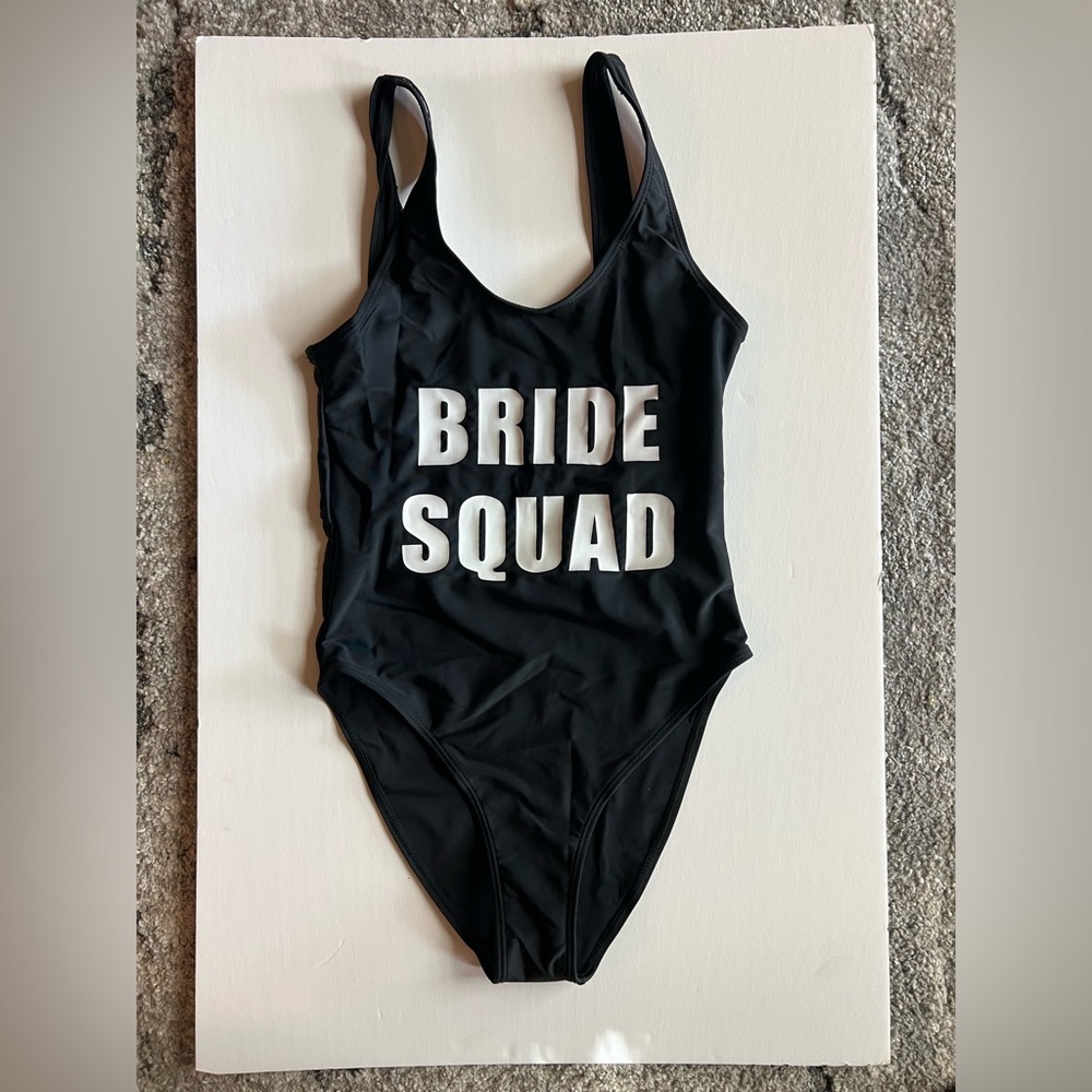 Bride Squad One Piece Bathing Suit - Picture 3 of 6